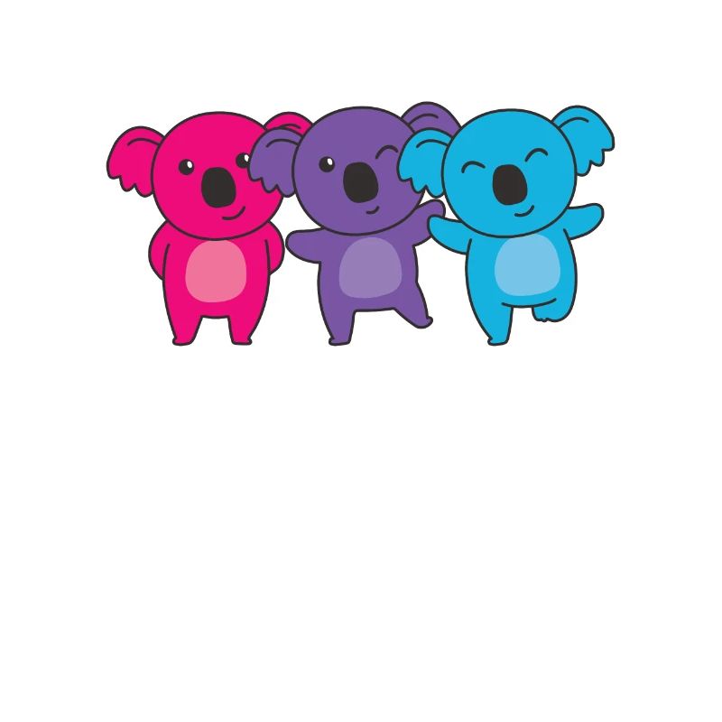 androgynous flag pride LGBTQ cute koala