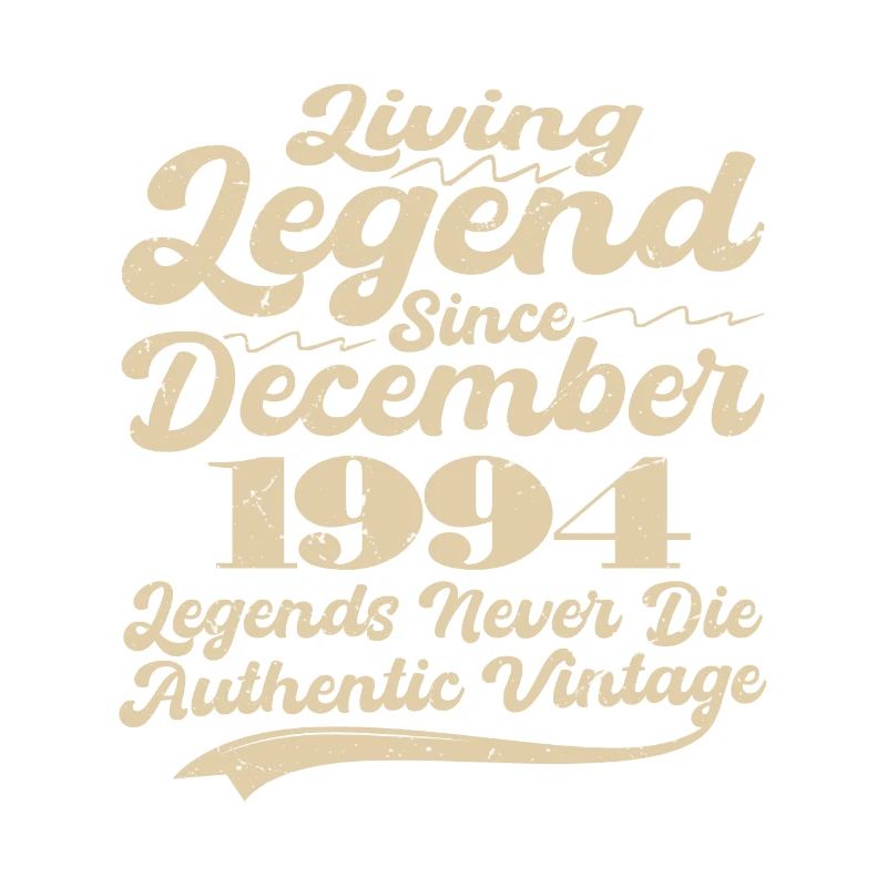 Once upon a time there was a legend. December 1994 Birth