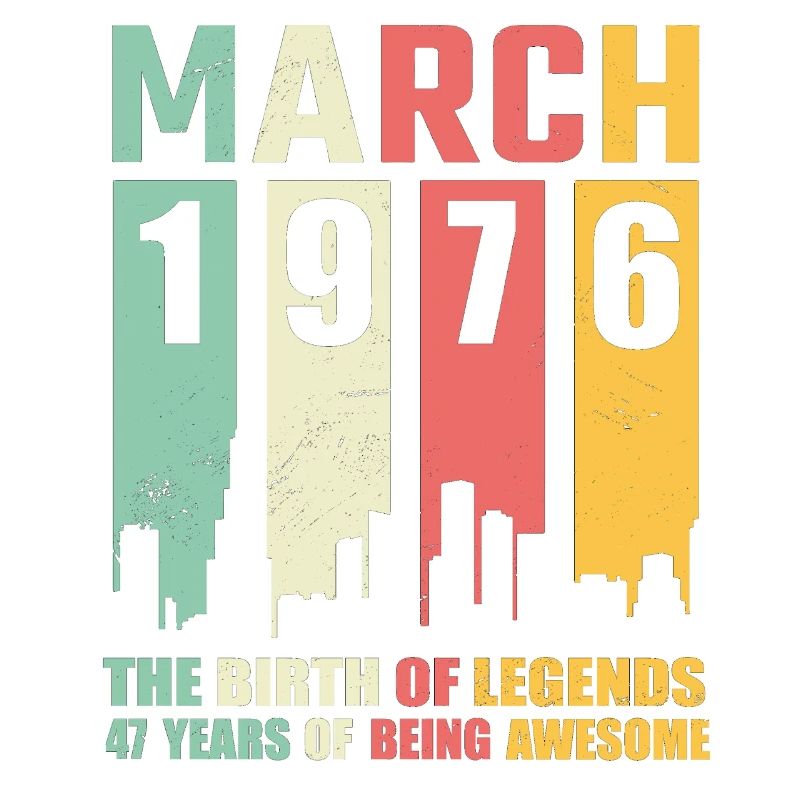 47e anniversaire Mars Né en 1976 Idée cadeau