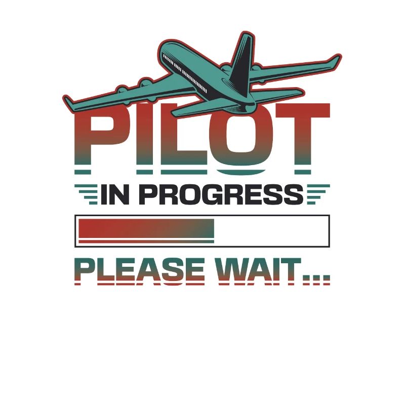 Pilot In Arbeit, Bitte Warten, Flugzeugtraining