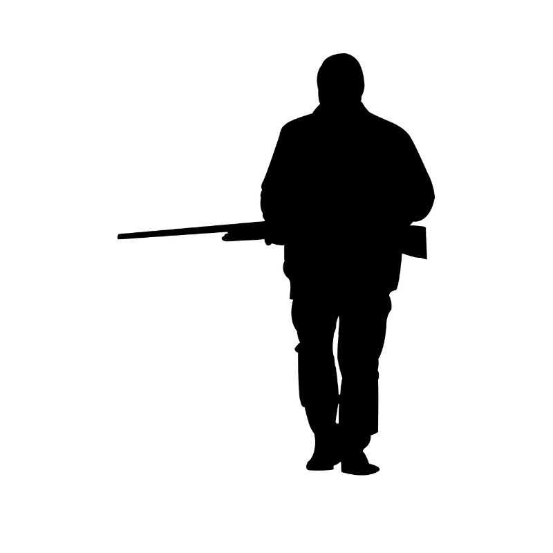 Hunter Hunting Silhouette