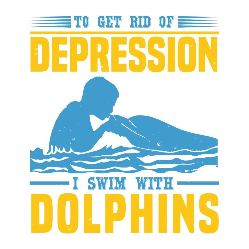 DEPRESSION ICH SCHWIMME MIT DELFINEN