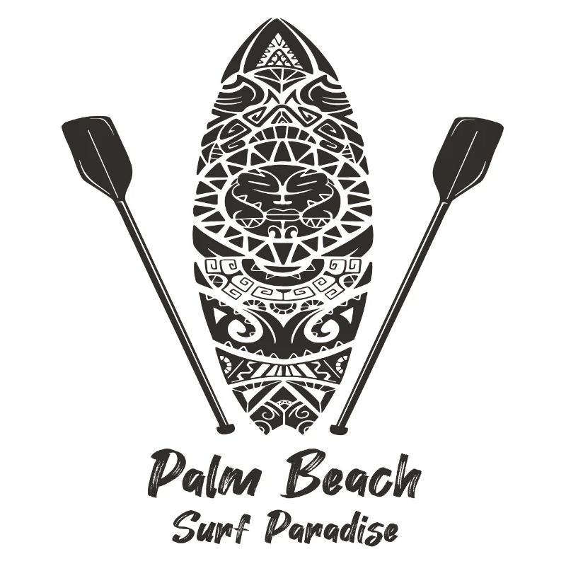Surfing Palm Beach Vacation Florida Palm Tree Beach O