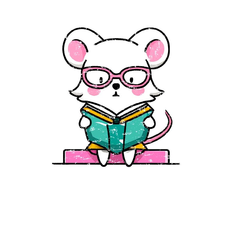 Bookworm Mouse in the Book