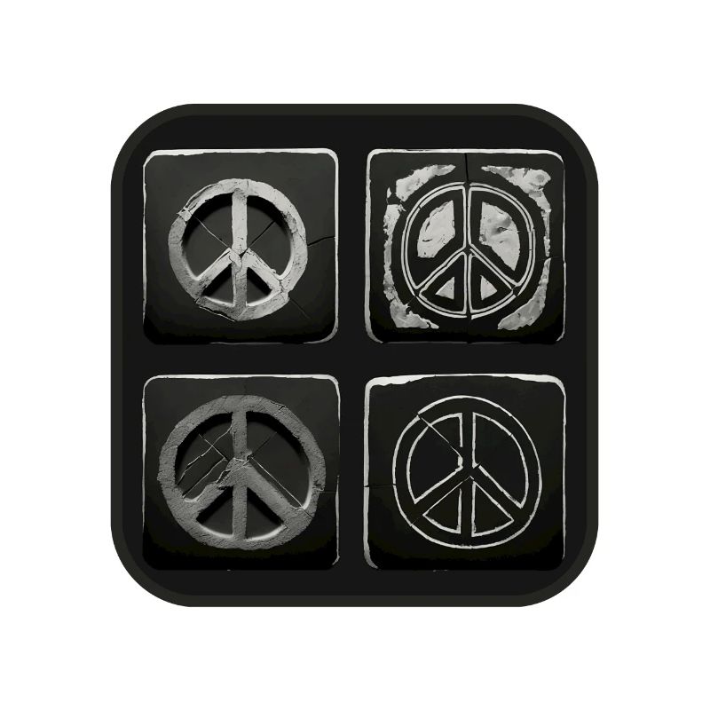 Peace Symbol Square