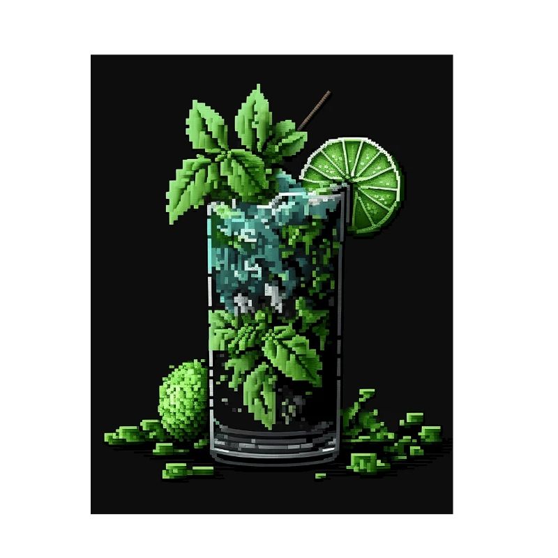 Pixel Art Mojito