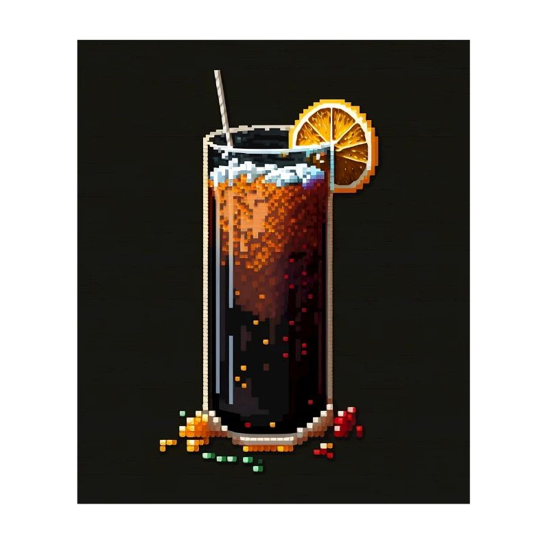 Pixel Art Longdrink