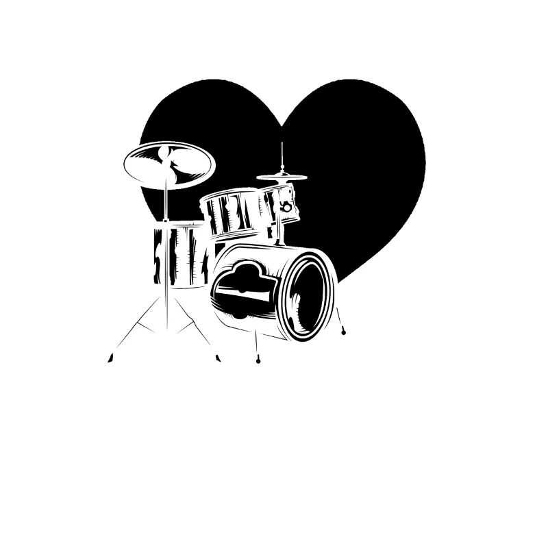 Heart Drum Set Drumming Instrument Drum Player