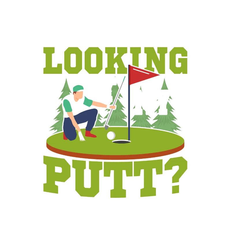 Regardez-vous mon putt? Golf Golfing