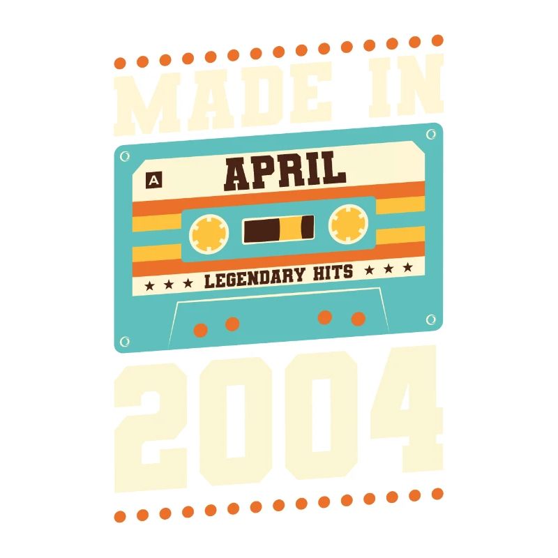 19th birthday April Born 2004 Gift idea
