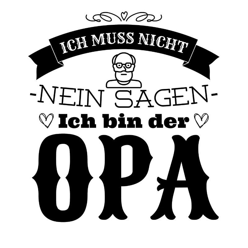 Ich bin der Opa - schwarz