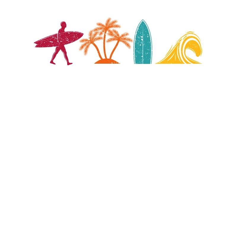 Surf Retro Surfer Vintage Surf Wakeboard Eau