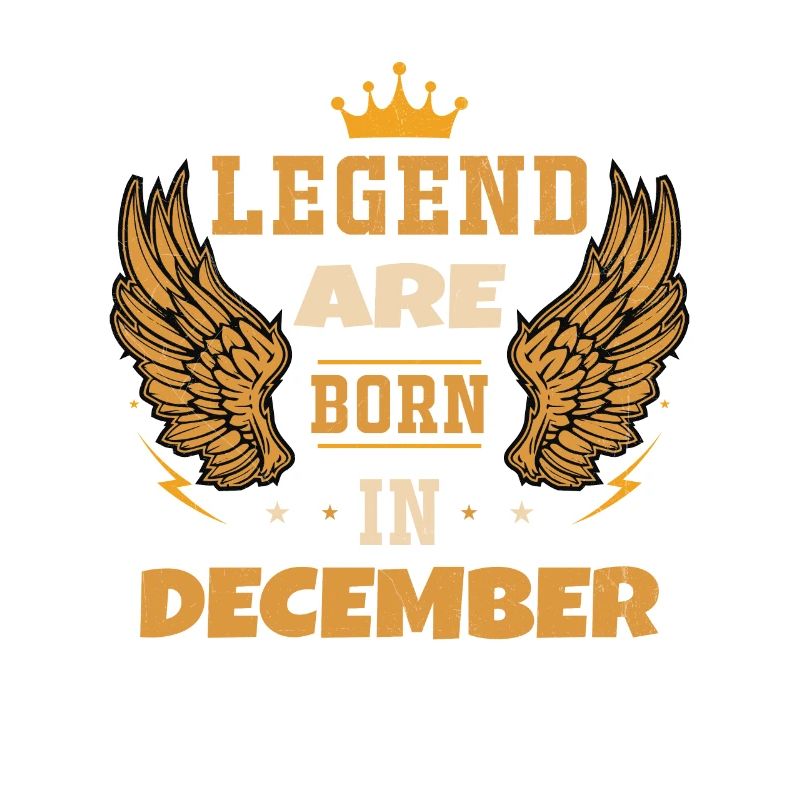 Die im Dezember geborene Legende Geburtstagsgeschenk