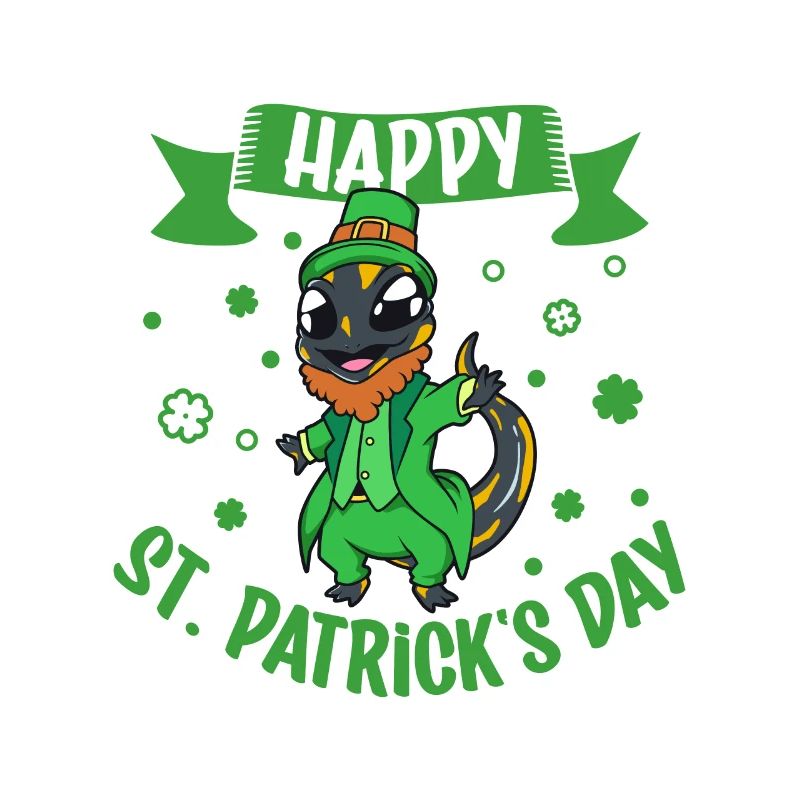St Patricks Salamander - Happy St Patricks Day