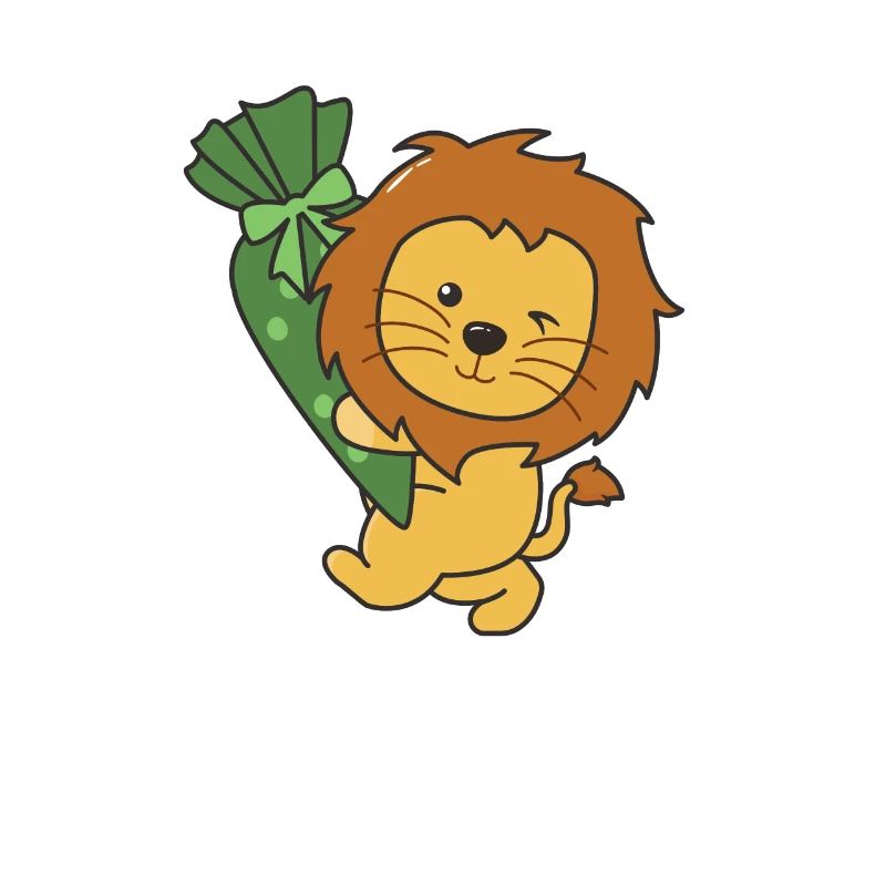 bye bye kindergarten hello school lion