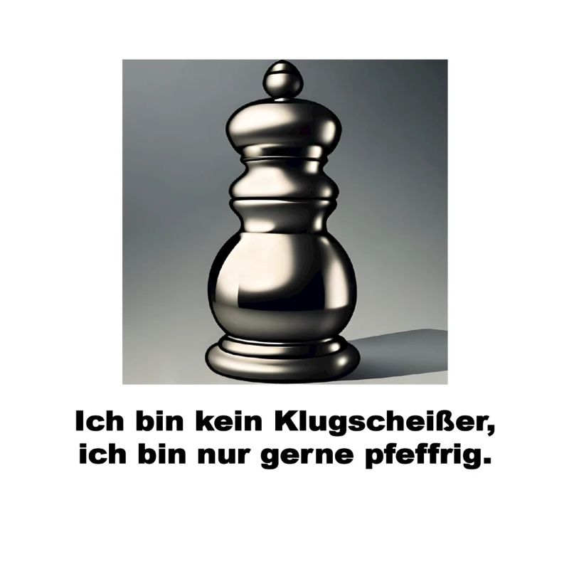 Lustiger Spruch - Pfeffriges Temperament