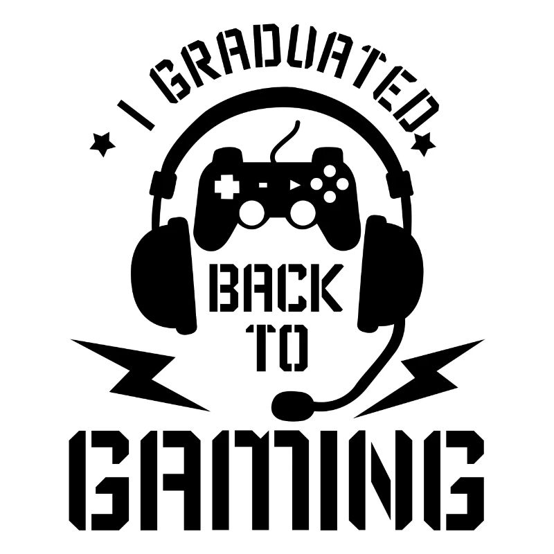 Tschüss Schulabschluss Absolvent Gamer