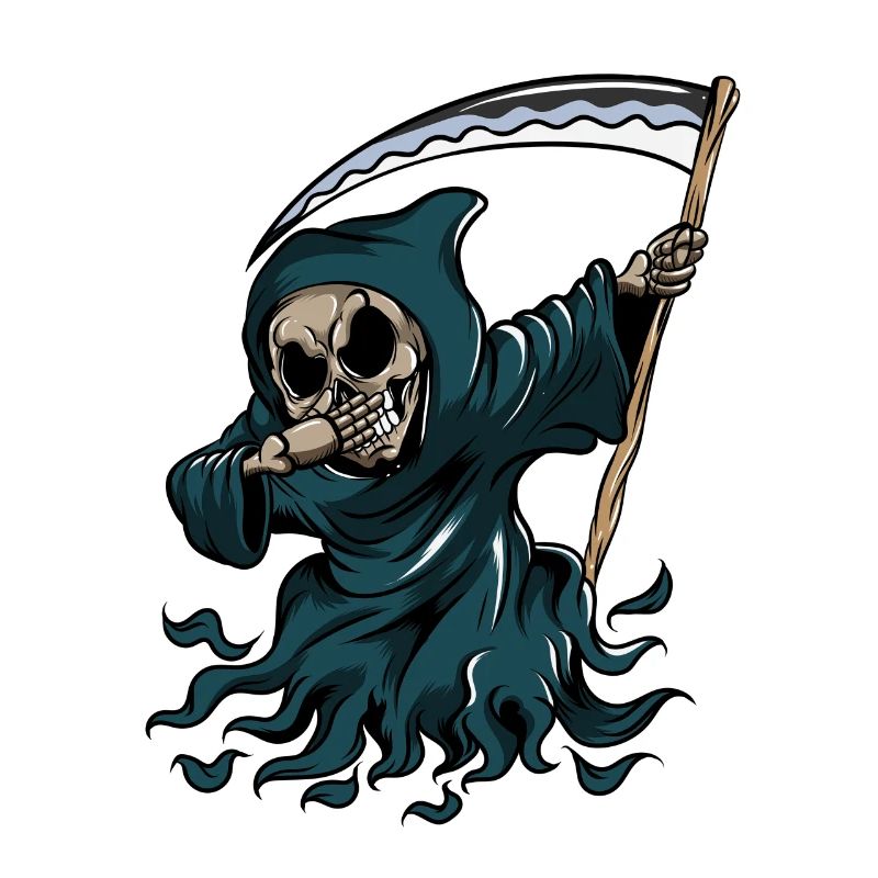 Grim Reaper Pumpkin Glowing Halloween Dabbing