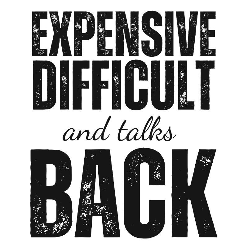 Expensive Difficult and Talks Back