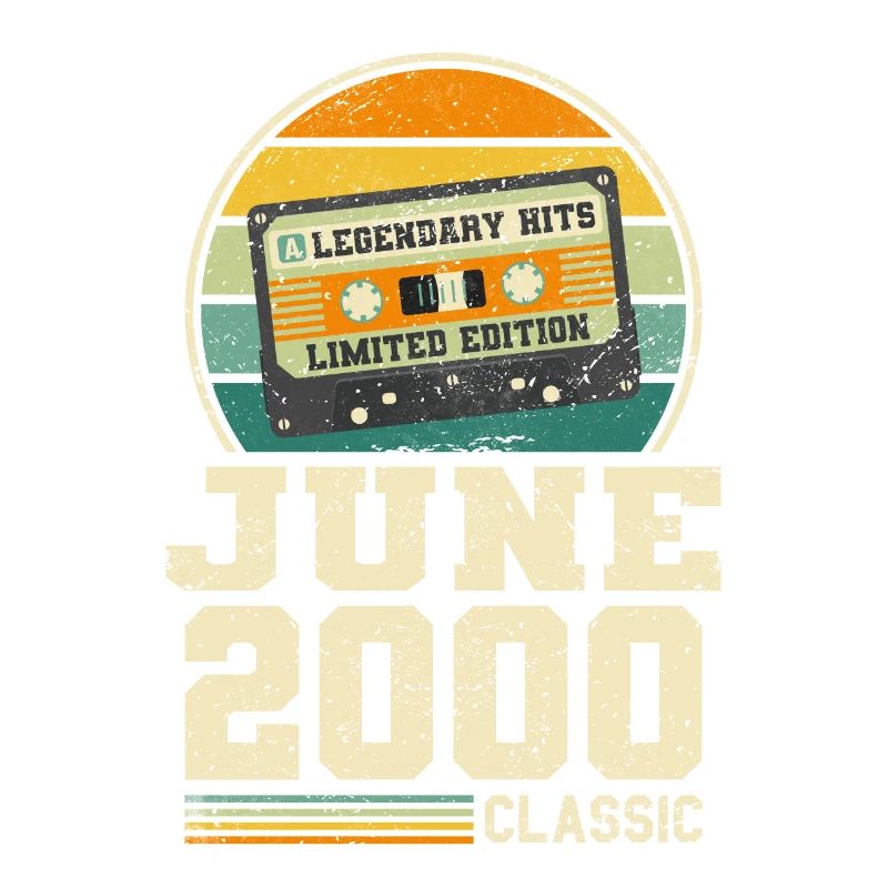 23. Geburtstag Juni Jahrgang 2000 Geschenkidee