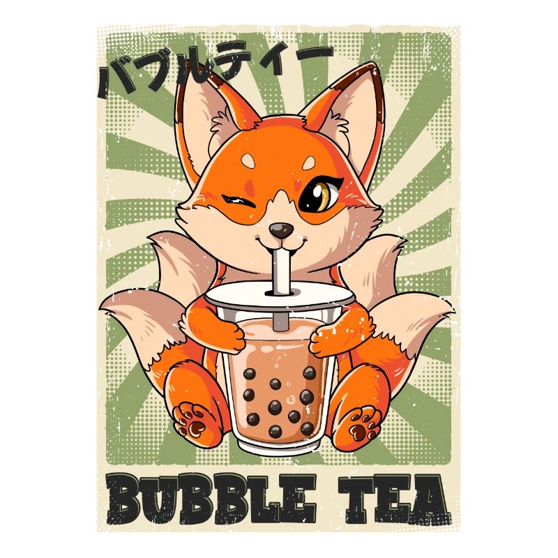 Boba Tea Kitsune Bubble Tea