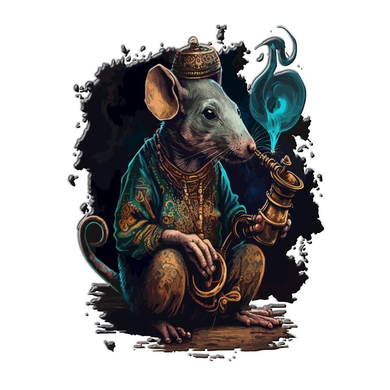 cool Rat funny smoke Relax Design