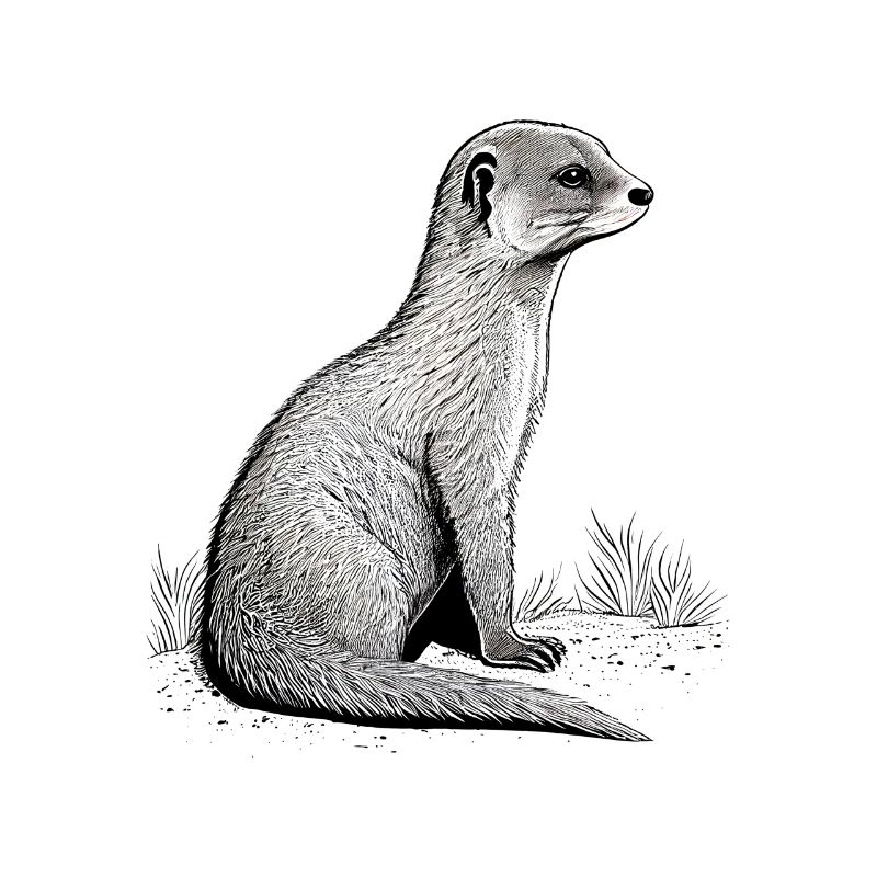 Mongoose Drawing