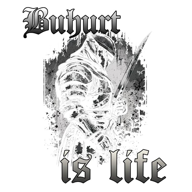 Dunkler Buhurt Ritter Wettkampf Turnier Krieger