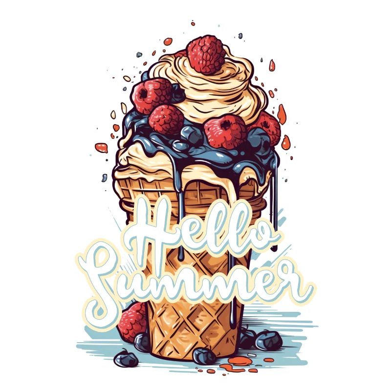 Hello Summer Eis Eiscreme Eisdiele