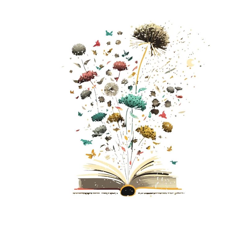 Löwenzahn Bücher Cool Blumen Bibliothekar Lesespaß