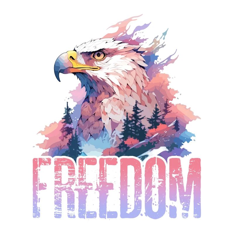 Eagle Freedom Eagle Head Nature Wilderness Trees Montagnes