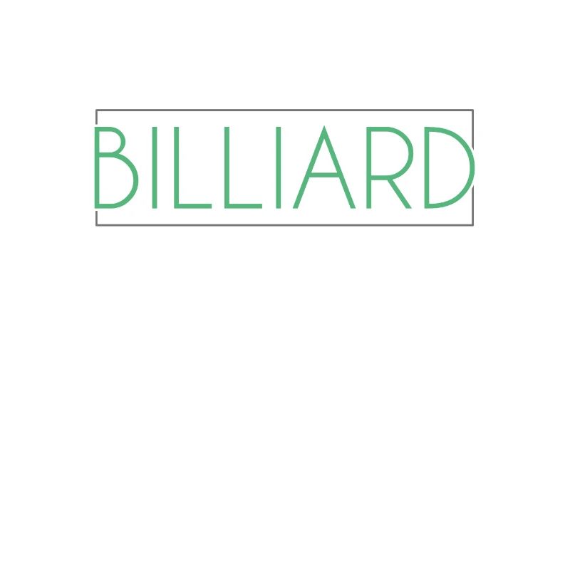 Billiard lettering