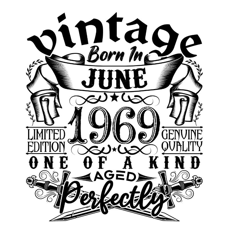 Geburtstag 1969 Juni 1969! geboren im Juni 1969