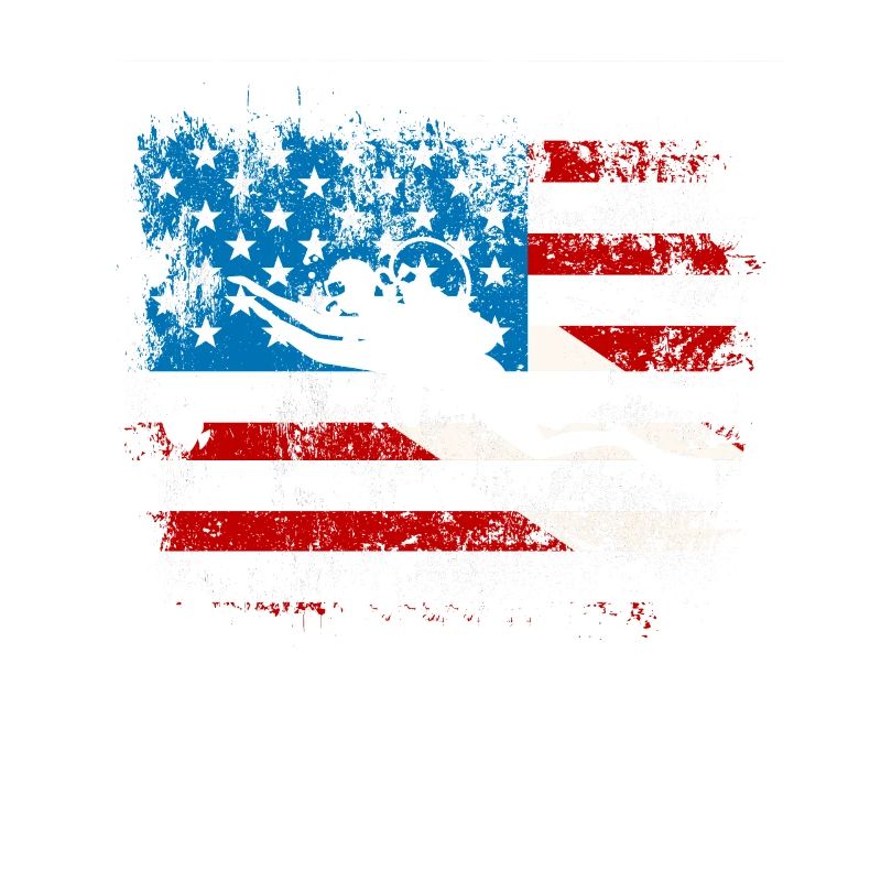 Plongée Drapeau Américain Plongeur Down Plongée US