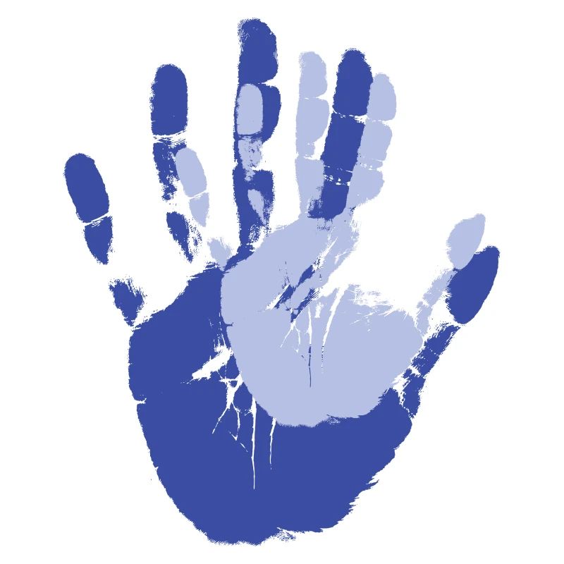 Hand in Hand abdruck Eltern mit Kind Geschenk