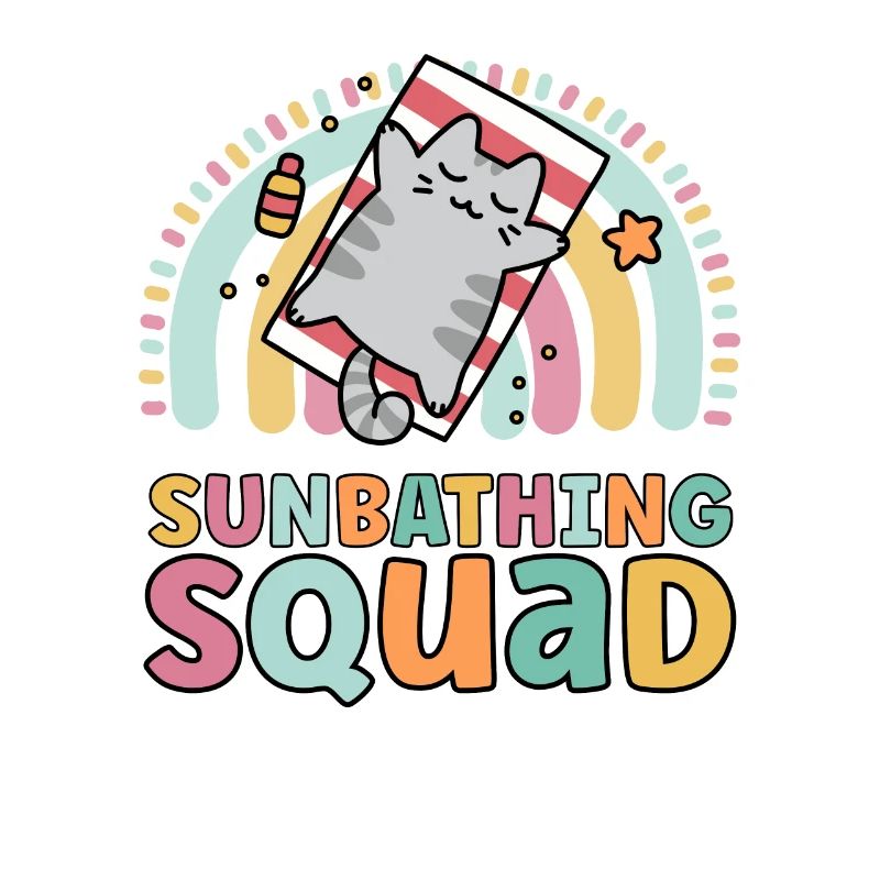 Sunbathing Squad Funny Matching pour les filles Sunbath