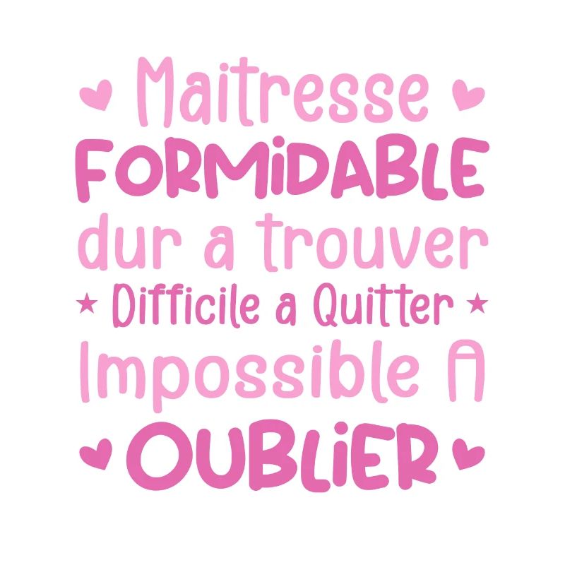 Maîtresse Formidable Cadeau Maîtresse D'école