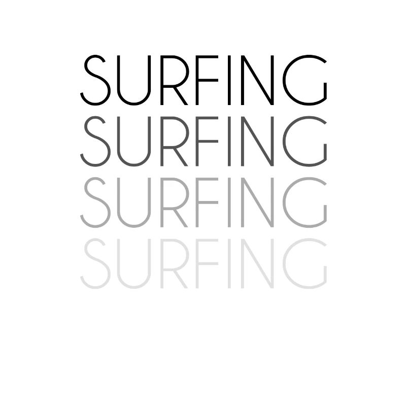 Lettrage de surf