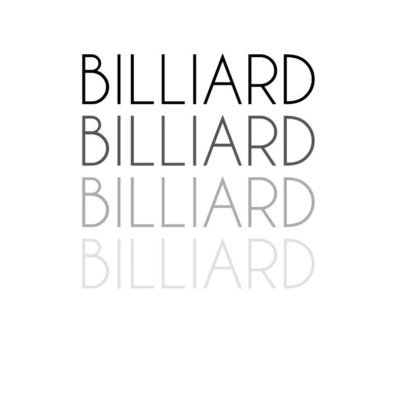 Billiard lettering