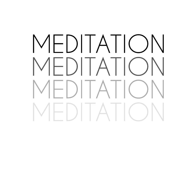 Lettrage de méditation