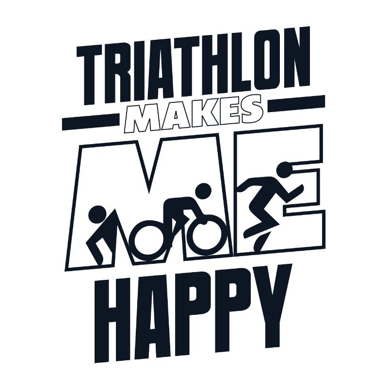 Triathlon Makes Me Happy Training Triathlon Bike