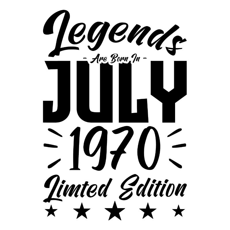 Geboren im Juli 1970. Geburtstagsgeschenk.
