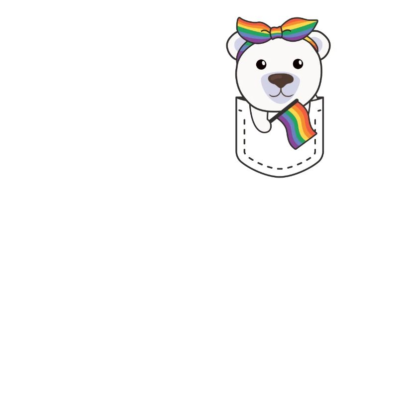 Rainbow Polar Bear Flag Pride LGBTQ Polar Bears