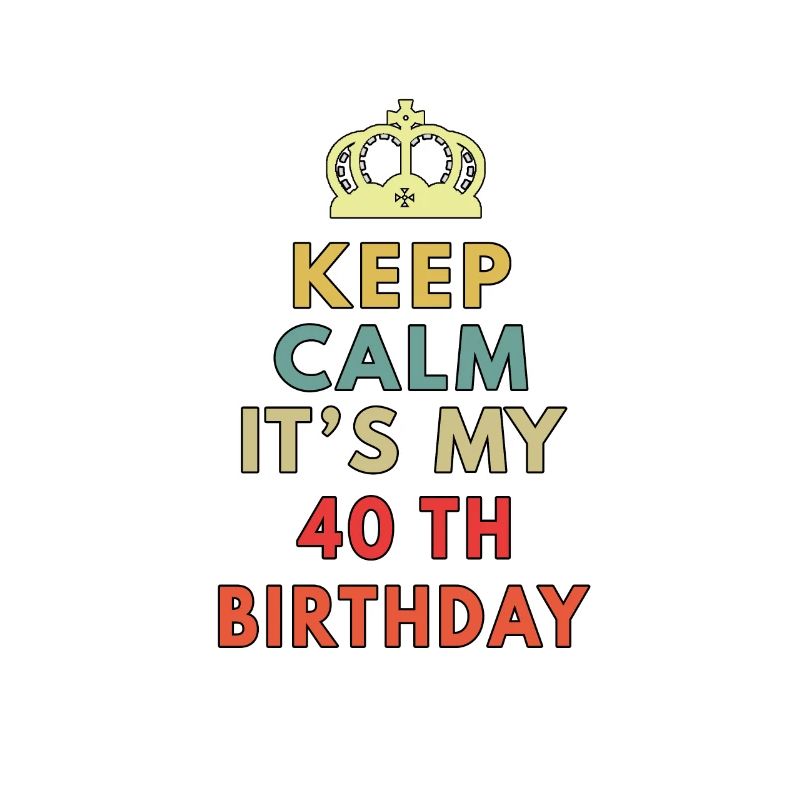 keep calm it s my 40th