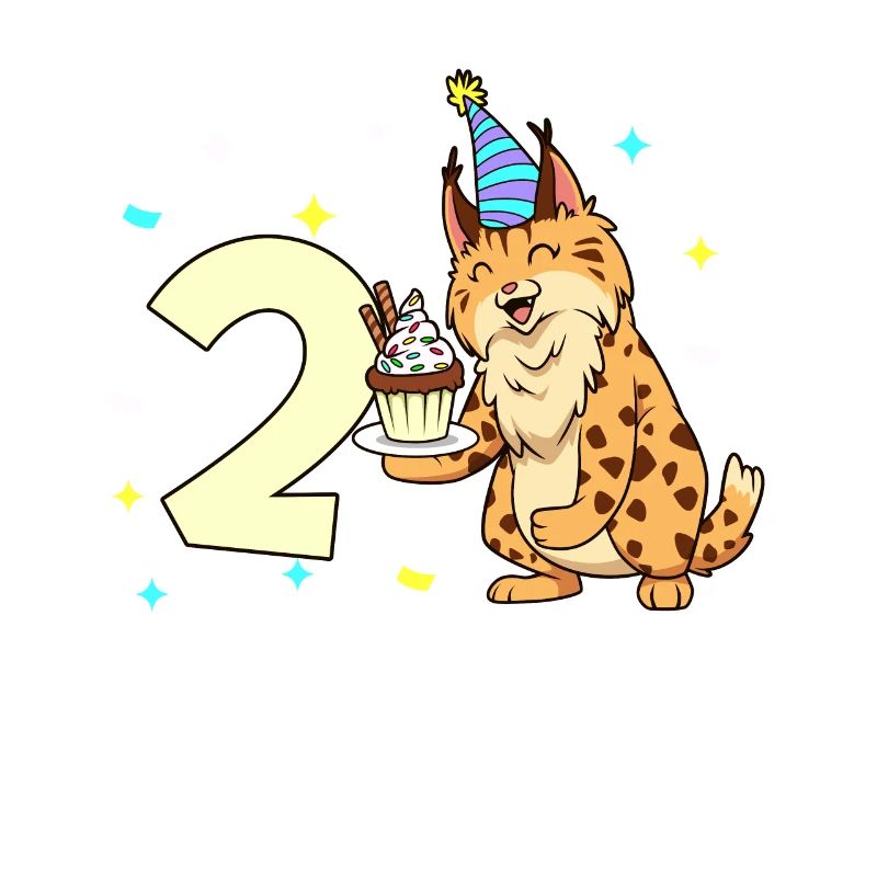 Mit Luchs - Kinder Geburtstag 2 Jahre