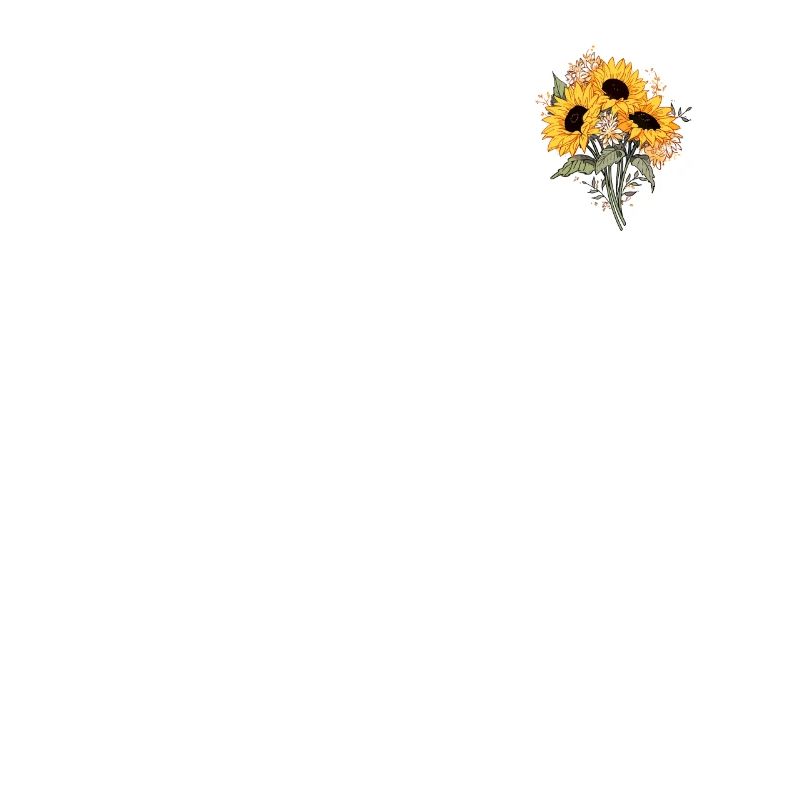 Mignon Sunflower Lover Patch Fleur Florale Humour
