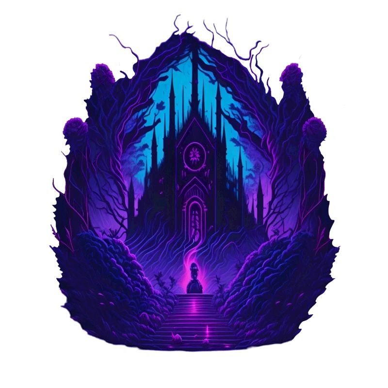 Neon Gothic Church Gothic Architecture