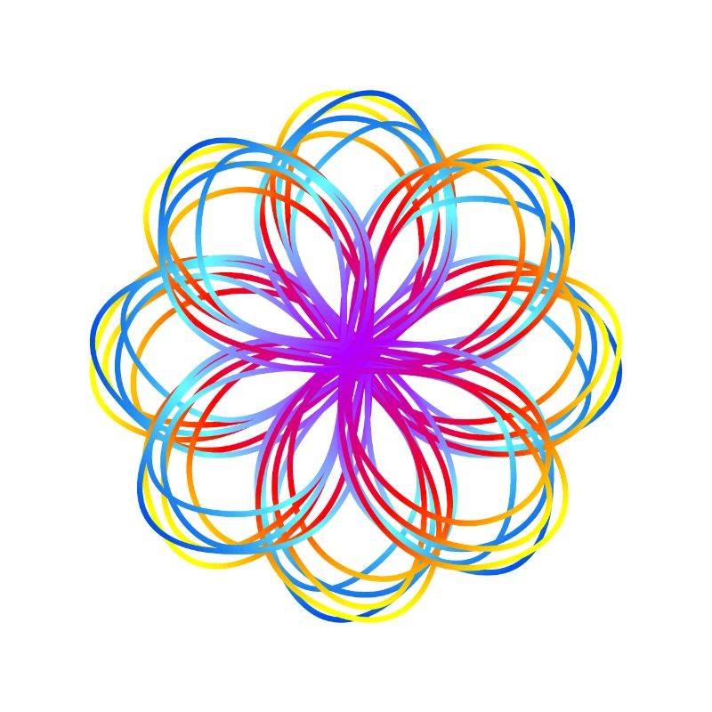 étoile colorée