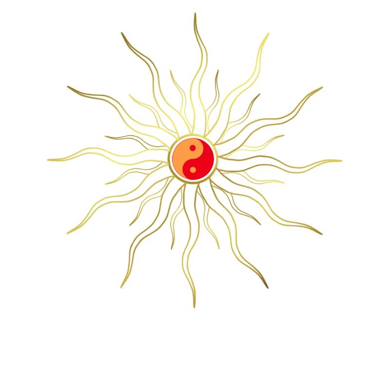 Sun - Yin Yang - Holy Geometry - Sun Rays