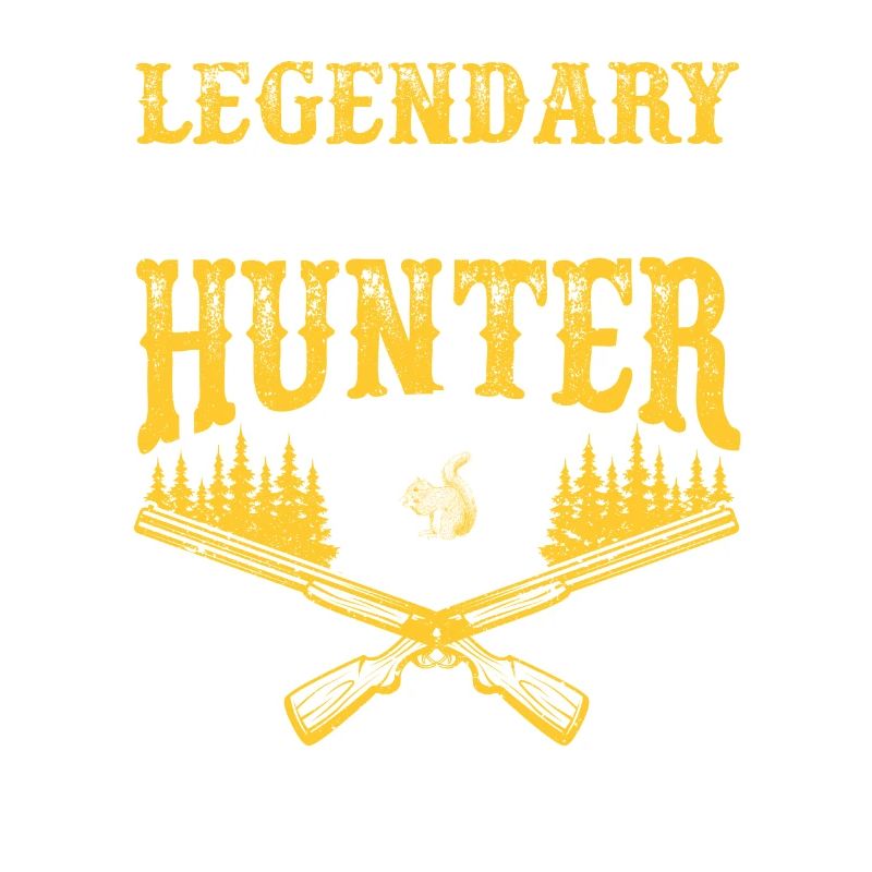 Legendary Squirrel Hunter Funny Hunt Vintage